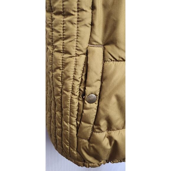 Old Navy Women's Sleeveless Olive Green Puffer Vest Full Zipper Pockets Size L - Picture 5 of 7